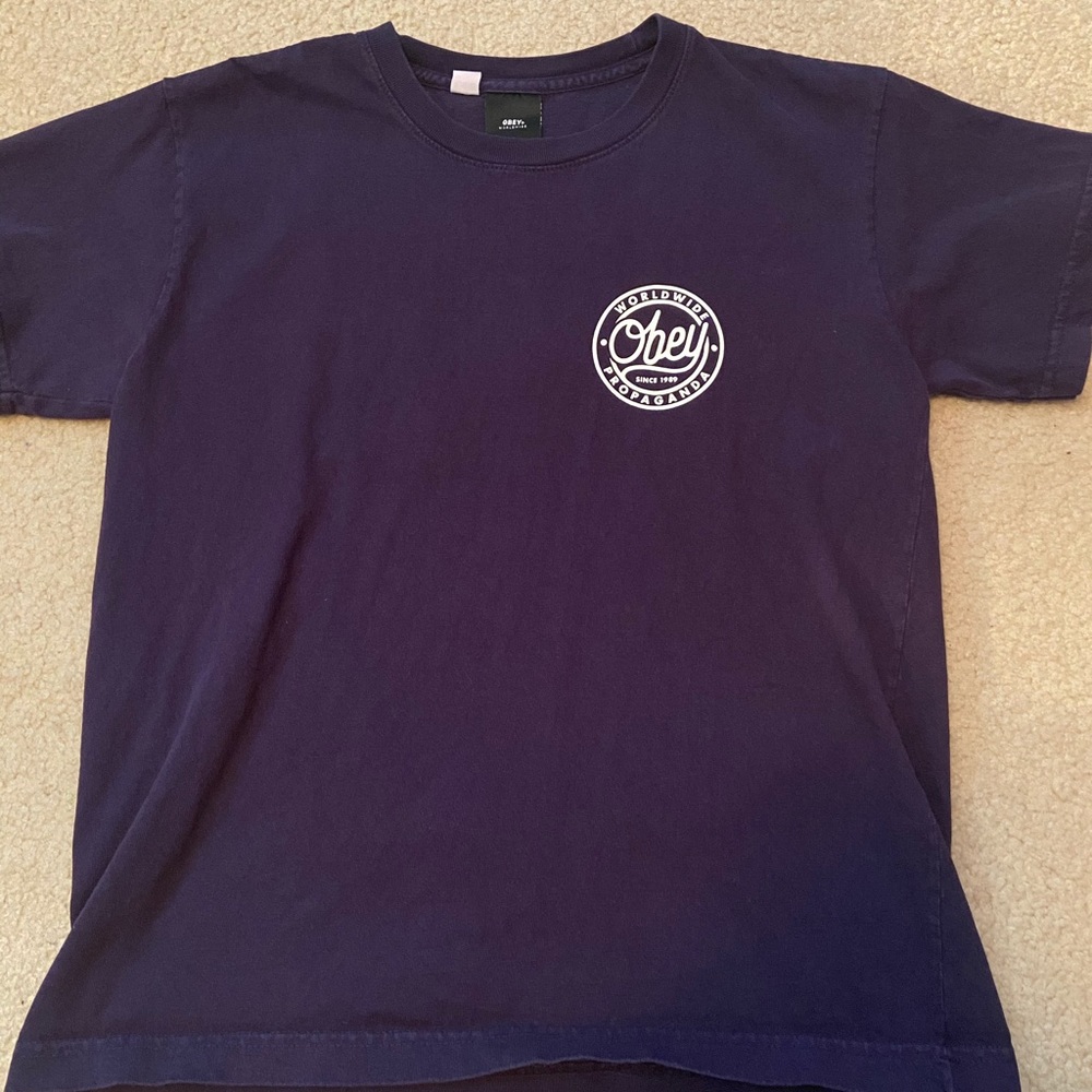 Obey logo cropped tee